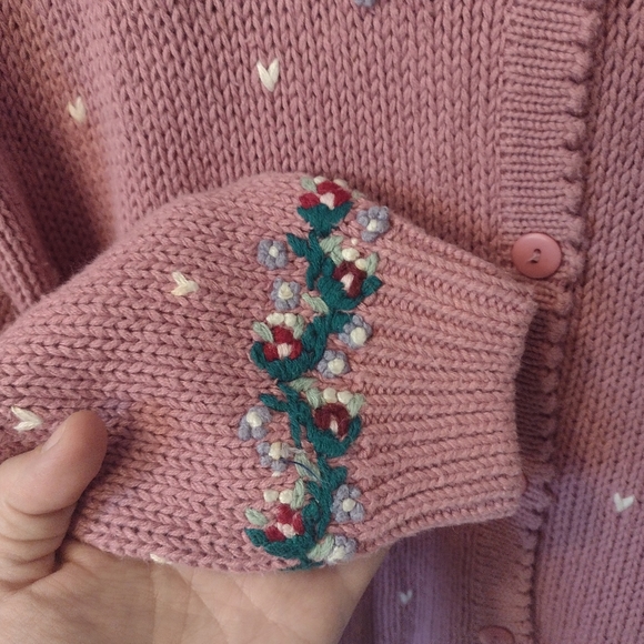 Vintage 90's Embroidered Grandma Sweater Size Medium - Picture 7 of 7